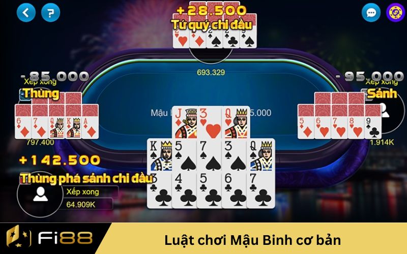 Luật chơi Mậu Binh cơ bản