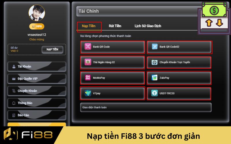 nạp tiền Fi88